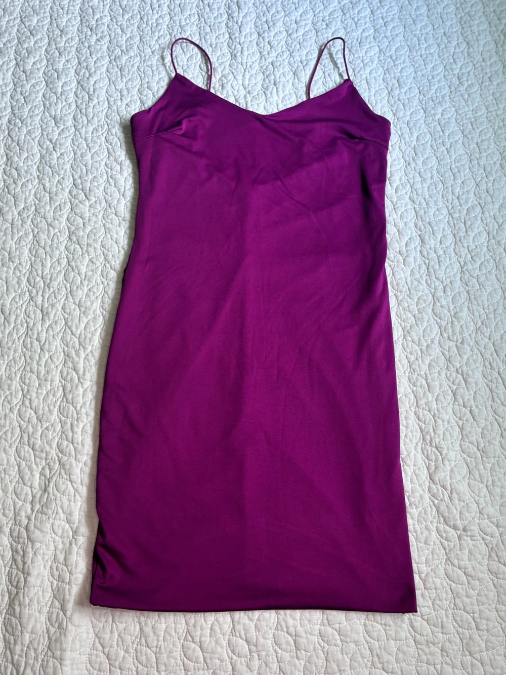 Justify Rust Satin Midi Slip Dress Size M